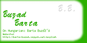buzad barta business card